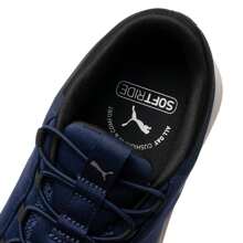 Puma Zapatos de running de código con amortiguación y ligereza para hombres/mujeres, modelo Softride Cruise 2 Slip On 312005-01, para trotar y entrenamiento de larga distancia - azul marino-plata-negro - Ver 8