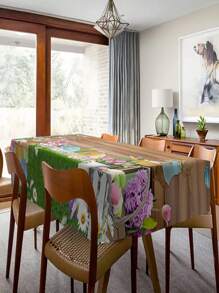1 pieza Mantel estampado con huevos de Pascua - Apto para mesas de comedor, mesas de café, escritorios de oficina y picnics al aire libre - Regalo de decoración para fiesta festiva