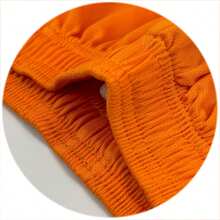 Conjunto de camiseta y pantalón corto de fútbol naranja del Real Madrid 2024 - Naranja - Ver 7