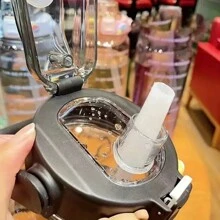 2L Motivational Water Bottle With Time Markings & Straw - Leak Proof Bottle, Large Water Jug For Home, Office, Gym, For Outdoor, Camping - Multicolor - View 6