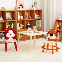 Table And 2 Chairs Set 3 Pieces Toddler Table And Chair Set Wooden Activity Play Table Set BearandTiger