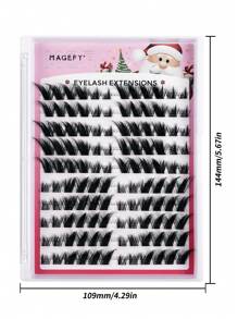 120PCS CC Curl Fox Eyelash Mink Eyelash Expansion,8-16MM Natural Appearance And Soft Personal Long Eyelashes,Moist Faux Mink Lashes Fluffy Messy Eyelash Extensions Makeup Fashion Long Thick Natural Curling Wet False Eyelashes,Ideal For Cosplay Anime & Fairy Look Lovers