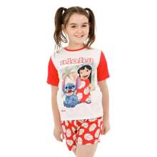 Disney Girls Lilo And Stitch Pyjamas |Stitch Pajama Sets | Short Summer Stitch PJs | Pyjama For Kids