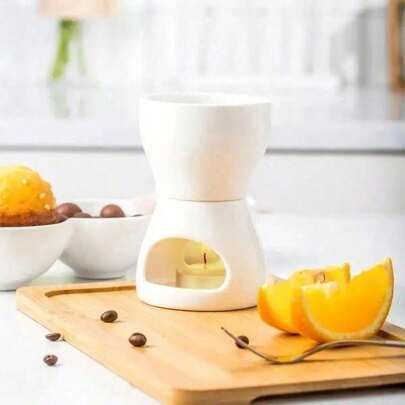 Creative Mini Ceramic Chocolate Fondue Premium Porcelain Chocolate Cheese Melting Pot Household Tool Kitchen Accessories