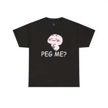 Funny Peg Me Uni Tee, Humorous T-Shirt, Joke Shirt, Sarcastic Graphic Top, Hilarious Joke Shirt For Him For Her, Prank Gift Top - Black - View 1