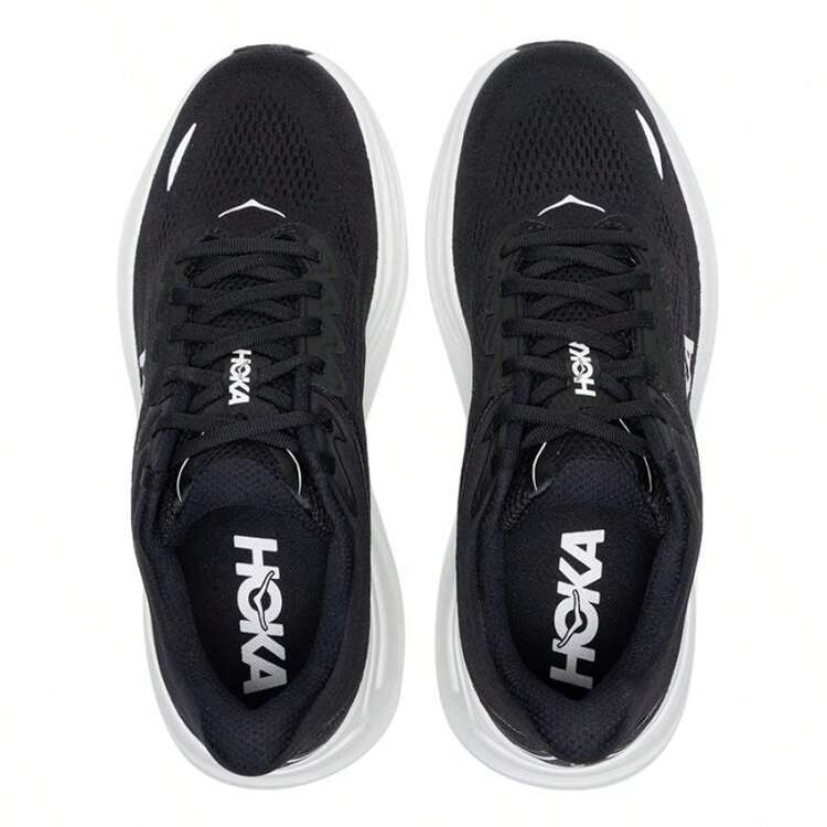 Hoka Bondi 9 Men's Casual Shoes, Comfortable Breathable Sneakers, Low-Top Running Shoes, Style: 1162011-BWHT - Black/white - View 4