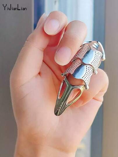 1 pièce Bague articulée de style sombre et cyberpunk, accessoire de cosplay pour décoration de main, convient pour les fêtes et les rassemblements
