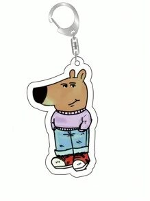 1 pieza Llavero de acrílico con diseño de canguro de dibujos animados - Llavero con temática de animales novedosa con cierre de langosta, accesorio decorativo para mochilas y llaves de coche, regalo de cumpleaños ideal para hombres y mujeres, accesorios de cosplay, gadget, regalos para estudiantes - Multicolor - Ver 15