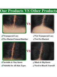 Straight Lace Front Wigs Human Hair 13x4 Lace Frontal Wigs 180 Density Unprocessed Brazilian Straight Virgin Human Hair Wigs Pre Plucked With Baby Hair For Women - Black - View 7