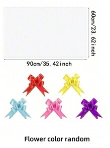 30pcs Large Clear Cellophane Bag With Bow For Basket And Gift Wrap Christmas Decoration - Multicolor - View 8