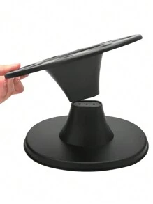1 PIEZA Organizador de cepillo de pelo redondo de calidad profesional de salón - Soporte de herramienta de estilo de plástico con múltiples compartimentos para cepillos, peines y accesorios, perfecto para baños del hogar y uso en el salón