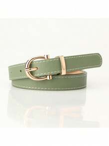 Women's Fashion Skinny Belt, Korean Style Casual Jeans Accessory, Simple & Versatile