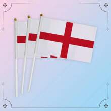 3pcs Hand-Waved World Country Flag Pole For Football Game Fans Cheering, Made Of Polyester Fabric, Suitable For Match Support, Home Decor, Outdoor Garden Decor - Multicolor - View 19
