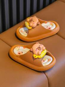 2025 New Cartoon PVC Children's Slippers, Boys Girls Summer Indoor Anti-Slip Soft Bottom Cute Kids Slippers