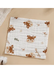 2pcs Soft Absorbent Washcloth, Face Towel, Small Handkerchief Summer,Holiday
