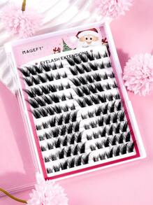 120PCS CC Curl Fox Eyelash Mink Eyelash Expansion,8-16MM Natural Appearance And Soft Personal Long Eyelashes,Moist Faux Mink Lashes Fluffy Messy Eyelash Extensions Makeup Fashion Long Thick Natural Curling Wet False Eyelashes,Ideal For Cosplay Anime & Fairy Look Lovers