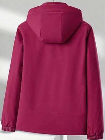 Women's Thermal Lined Padded Winter Outdoor Windbreaker Jacket, Warm And Suitable For Mountaineering, Hiking, Camping, Outdoor Work,Fleece