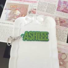 1 Pc Backpack Name Tag, Acrylic Keychain, Personalized Acrylic Name Tag, Name Keychain, Personalized Acrylic Keychain, Custom Name Keychain, Acrylic Keychain, Diaper Bag Tag, Lunch Box Tag, Kids Tag,Durable,Engraved,Stainless,Colorful,Cute,Adorable,Funny,Kawaii,Y2K,Stylish,Unisex,Casual,Custom,Personalized,Unique,Customized,Ideal Gifts For Him,Ideal Gifts For Her,Her,Boyfriend,Girlfriend,Family,Friends