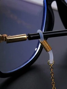 Personalized Simple Name Glasses Chain For Women And Men, Stainless Steel Personalized Sunglasses Chain, Mask Lanyard, Suitable For Valentine's Day Gift, Best Commemorative Jewelry