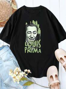 Women's Buona Sera Louis Prima T-Shirt - Vintage Retro Jazz Music Tee