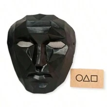 Máscara Juego Del Calamar Líder - Negro - Ver 1