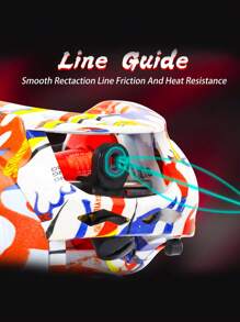 SOUGAYILANG New Asymmetric Pattern Design Ambidextrous Fishing Reel, Aluminum Alloy, 7.2:1 High-Speed Gear Ratio, Magnetic Brake System, Suitable For Smooth Casting In Fresh And Salt Water - Multicolor - View 5