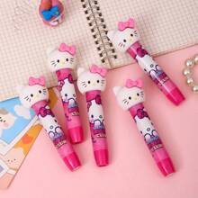 Sanrio 1 pieza Sacapuntas de goma de personaje lindo Hello Kitty de Sanrio - ABS, para uso en oficina/escuela, sin suciedad ni fragancia, goma de borrar rosa con diseño de Kitty