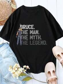Women's Bruce Springsteen Concert T-Shirt - Official Merch Band Tee Rock Roll Shirt - Black - View 1