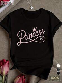 Crown Princess Women's T-Shirt - màu đen - Xem 1