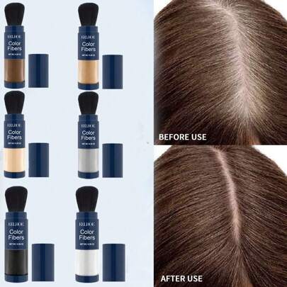 1pc Hairline Powder Concealer, Waterproof, Sweat-Resistant, For Covering Gray Hairs, Suitable For Sparse Hair, Temporary Hair Dye Stick, Portable For Home Or Travel Use