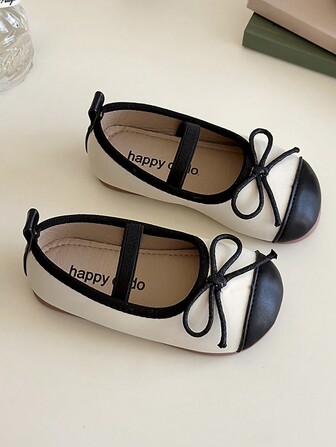 Tibanyu 1 Pair Girls Flat Mary Jane Shoes, Low-Cut Casual Fashion Flats, Comfortable Low-Top Hook And Loop Design, Indoor Outdoor Lightweight Flat Shoes, Suitable For Spring Autumn Activities, Events And Parties