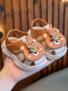 夏季软底儿童凉鞋新款卡通可爱宝宝防滑婴儿鞋户外男童女童包头爆款