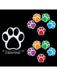500pcs Cute Panda Paw Stickers, Mini Inspirational Colorful Stickers, 50pcs Cartoon Doodle Reminder Stickers, DIY Labels Decal Stickers For Gift Wrapping, Laptops, IPads, Guitars, Water Bottles, Diaries, Bumpers, Skateboards, Phones