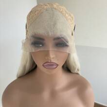 Synthetic Lace Wigs - Thuốc tẩy tóc vàng - Xem 4