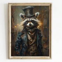 1pc/3PCS Wall Arts Posters Modern Animals Portrait Animal Set Zebra Jaguar Gentleman Chimpanzee Poster Printing Wall Art Picture Canvas Painting Room Home Decoration, Canvas Art, High Quality, Without Frame/With Frame ,Wall Art With Frame - Multicolor - View 7