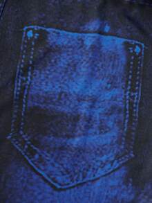 Damen schlanke Cargostil bequeme Freizeithose für den Alltag, Outdoor, Sport - Blau - Übersicht 10