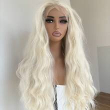 Synthetic Lace Wigs - Thuốc tẩy tóc vàng - Xem 3