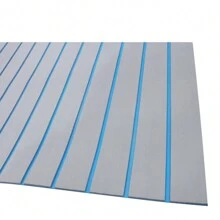 YUNRUX Alfombra para suelo de yate y barco de espuma de teca EVA de 95 "x 35", alfombra para cubierta, alfombra antideslizante autoadhesiva, alfombrilla para suelo de yate y barco de espuma EVA, alfombra para cubierta de teca