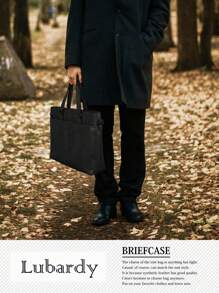 NEWHEY 男士商务手提包，防水双向大容量工作通勤包，求职和商务旅行的理想选择