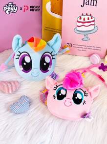 MY LITTLE PONY Girl'S Crossbody Bag Cute Coin Purse Multifunctional Zipper Storage Bag Fashionable Mini Unicorn Bag For Commute Outing Holiday Party Performances Dress Halloween Christmas Gift For Young Woman & Students & Lady - Pink - View 5