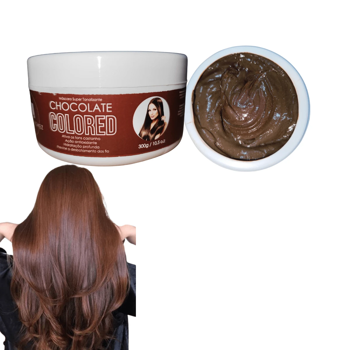 Chocolate Toning Mask Without Ammonia - 100% Natural Results - Chocolate Brown - View 1