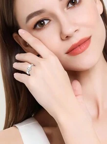 Anillo de Body completo con corazón de plata de ley 925 con la letra en inglés "Con Dios todo es posible", accesorio cotidiano
