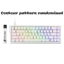 X68 HE Rapid Trigger Mechanical Gaming Keyboard 60% Wired With Adjustable Actuation,Hall Effect Magnetic Switch,8KHz Polling Rate,RGB Backlit,Top Mount,Side Printed Keycap(White Contour)