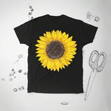 Sunflower Shirt For Men Women Girl Tee T Shirt Tshirt Nature Summer Graphic Shirt Yellow Flower Plant Garden Lady Uni Floral Gift Idea