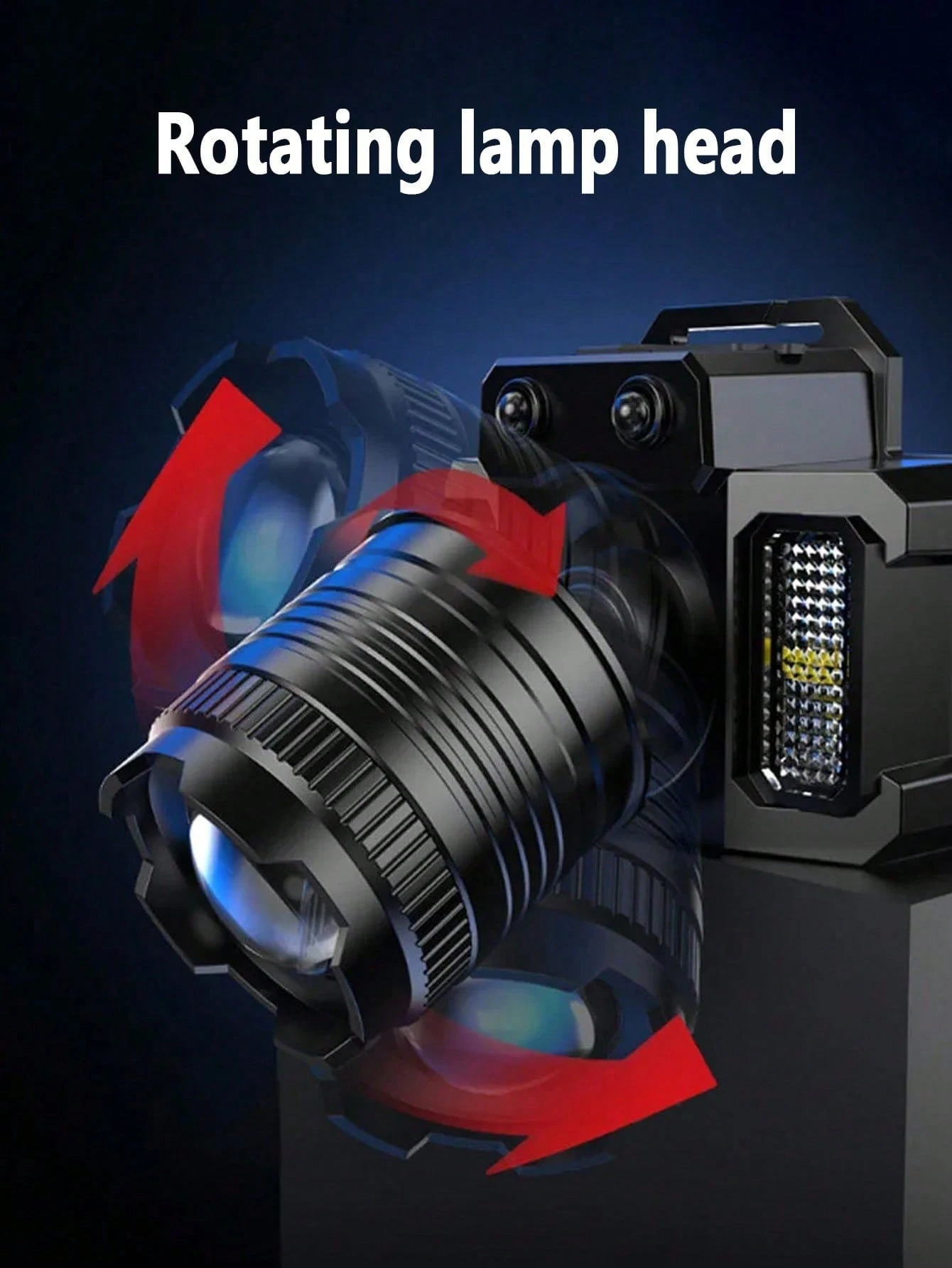 Torcia Frontale Ricaricabile 2 Pezzi 1200 Lumen – LED Super Luminosa Con Sensore Di Movimento, Impermeabile Per Corsa Ed Escursioni