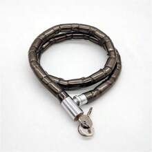 Padlock For Motorcycle Bicycle Bike Helmet Gate Chain Door Security Anti-Theft Thick Lock - 黑色 - 查看 7