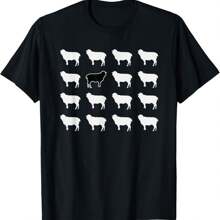 White And 1 Black Sheep, Funny, Jokes, Sarcastic Sayings T-Shirt - Black - View 1