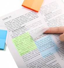 Post It Sheets 200 Transparent Adhesive Block For Study - Trong sáng - Xem 2