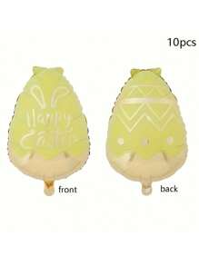 10 个复活节圆球气球用于派对装饰、室内氛围背景装饰、摄影道具 - 彩色 - 查看 13