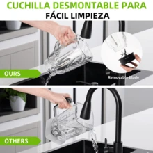 多功能榨汁机研磨机二合一不锈钢全自动家用电动榨汁机1.5L大容量，不锈钢刀片，高硬度杯壁 - 美規A型插(110-127V) - 查看 7